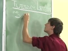 'strung Up Schoolteacher Tempts Lad Into Wild Fucky-fucky'